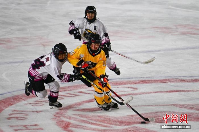 四川眉山打响2025全国青少年女子冰球锦标赛首战