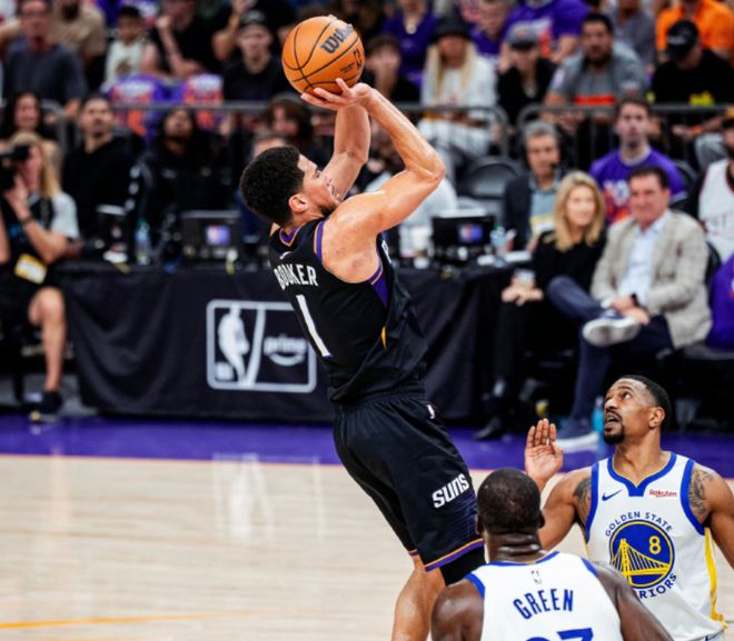勇士末节反击未果 太阳杰伦·格林36分率队晋级季